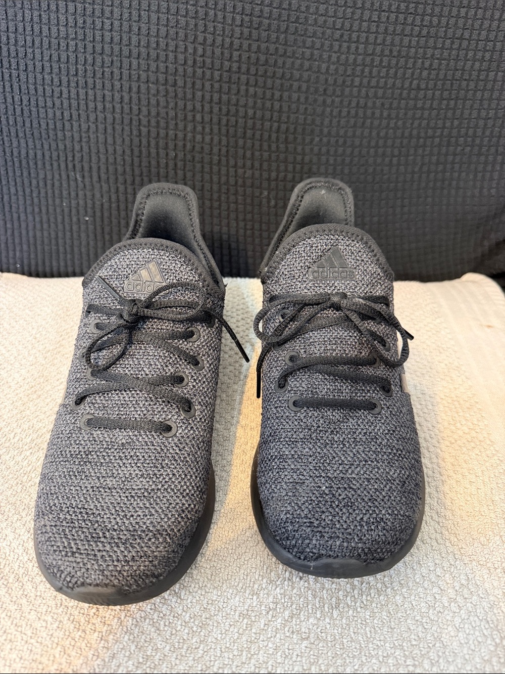 adidas Kids Charcoal Grey Knit Sneakers